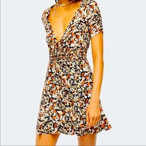 NWOT Free People forget me not floral mini dress